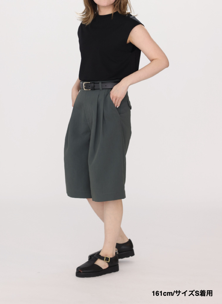 ワイドショートパンツ【CAPSULE COLLECTION】UNIONSLACKS 313 EX.CLUEL 詳細画像 Green 12