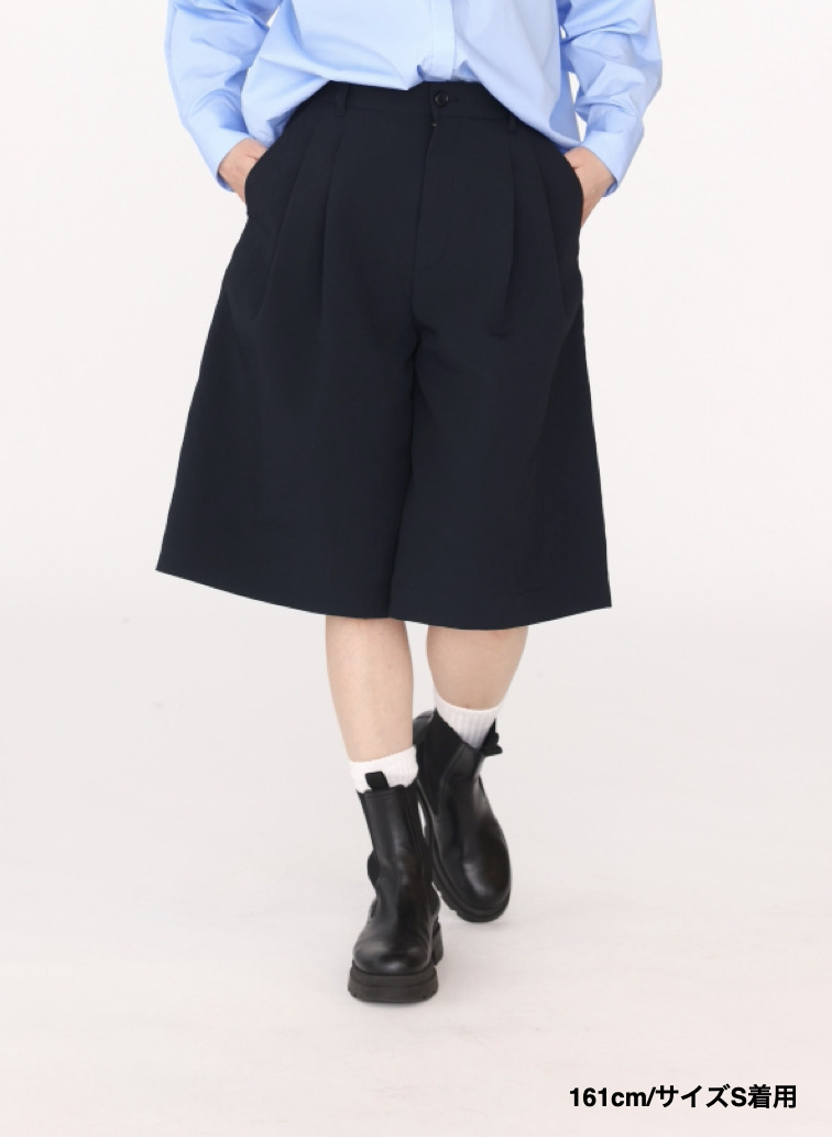 ワイドショートパンツ【CAPSULE COLLECTION】UNIONSLACKS 313 EX.CLUEL 詳細画像 Navy 14