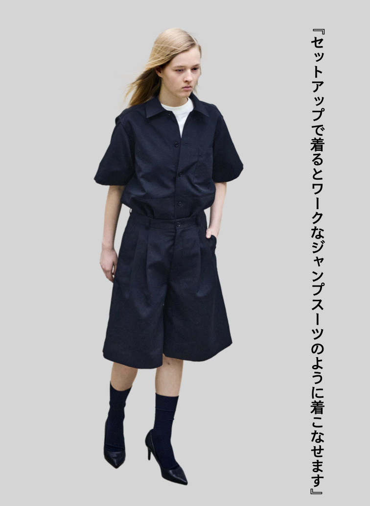 ワイドショートパンツ【CAPSULE COLLECTION】UNIONSLACKS 313 EX.CLUEL 詳細画像 Navy 4