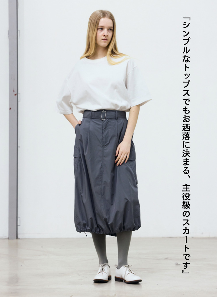 スカート【CAPSULE COLLECTION】SKIRT 201 EX.CLUEL 詳細画像 Gray 1