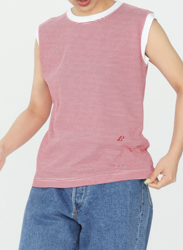 ボーダーフレンチTシャツ【CAPSULE COLLECTION】 詳細画像 Red 13