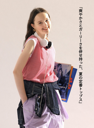 ボーダーフレンチTシャツ【CAPSULE COLLECTION】 詳細画像 Red 3