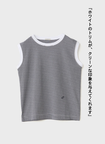 ボーダーフレンチTシャツ【CAPSULE COLLECTION】 詳細画像 Navy 5