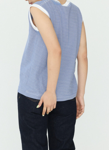 ボーダーフレンチTシャツ【CAPSULE COLLECTION】 詳細画像 Blue 12