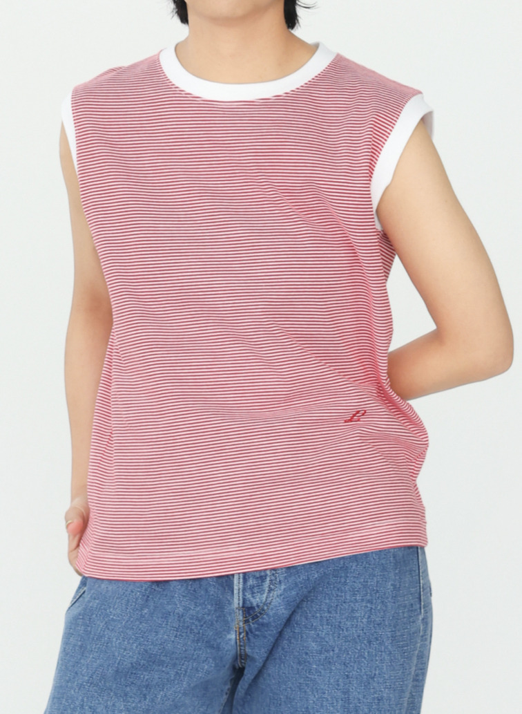 ボーダーフレンチTシャツ【CAPSULE COLLECTION】 詳細画像 Red 11