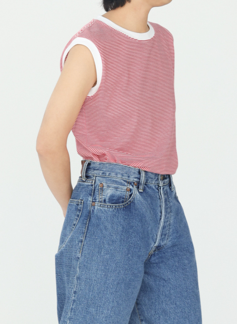 ボーダーフレンチTシャツ【CAPSULE COLLECTION】 詳細画像 Red 12
