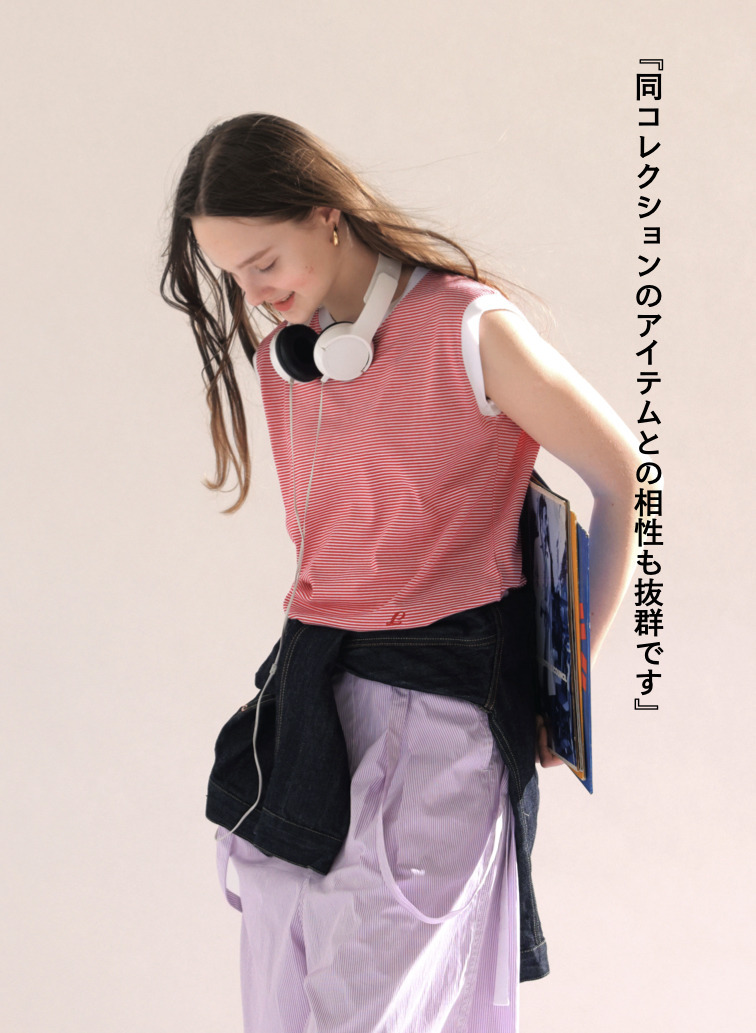 ボーダーフレンチTシャツ【CAPSULE COLLECTION】 詳細画像 Red 2