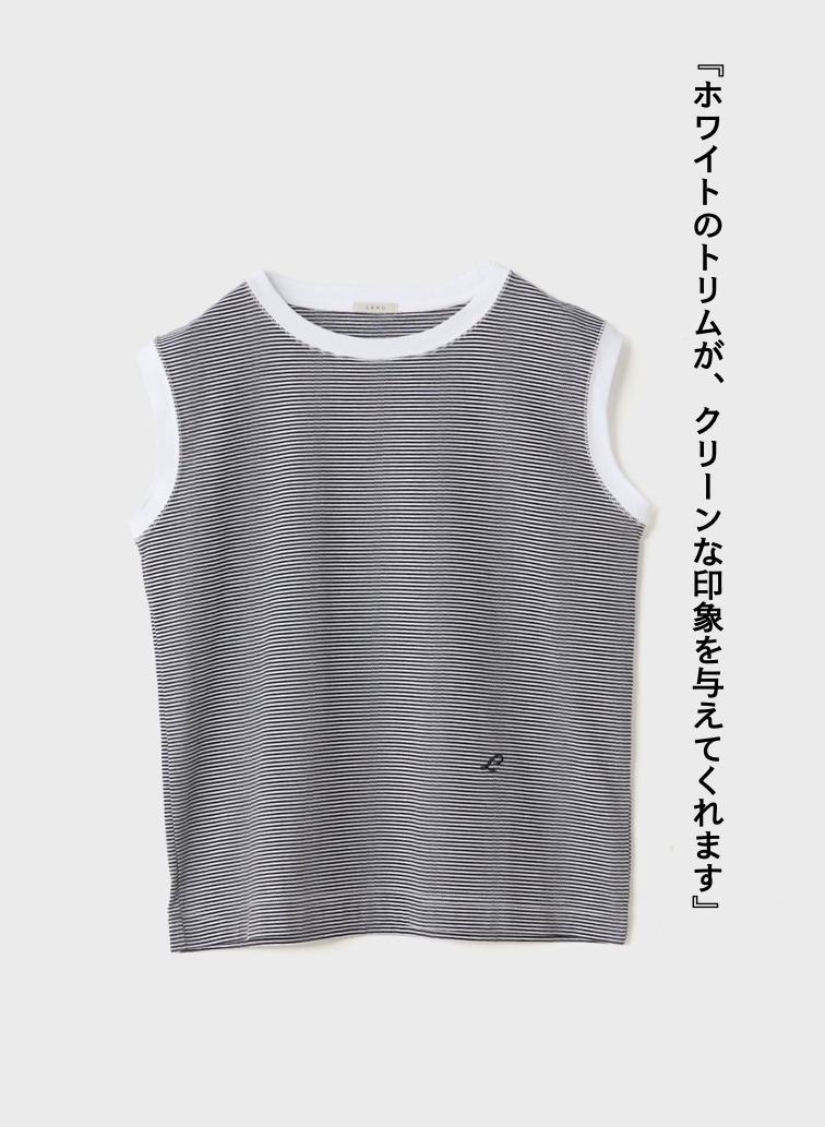 ボーダーフレンチTシャツ【CAPSULE COLLECTION】 詳細画像 Navy 5