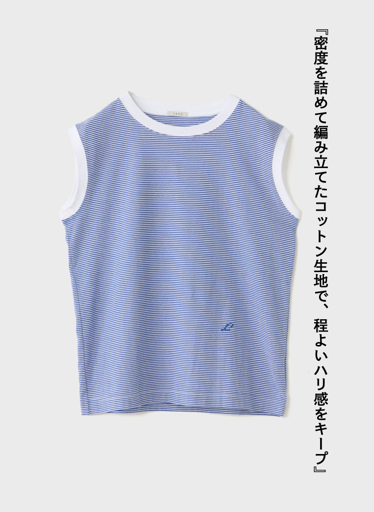 ボーダーフレンチTシャツ【CAPSULE COLLECTION】 詳細画像 Blue 6
