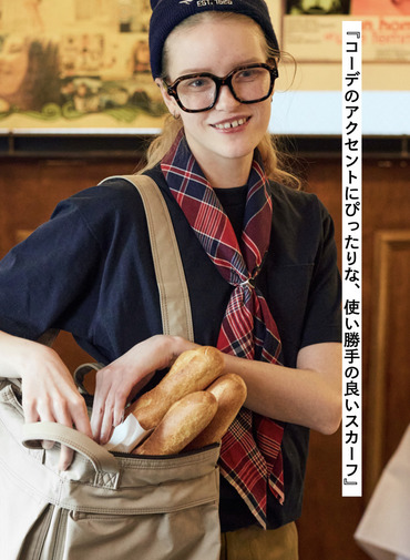 マドラスチェック スカーフ レッド 詳細画像 Red 1