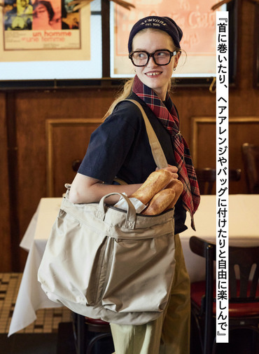 マドラスチェック スカーフ レッド 詳細画像 Red 3