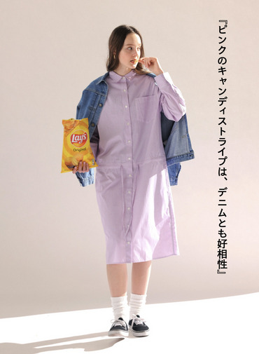 シャツワンピース【CAPSULE COLLECTION】 詳細画像 Pink 1