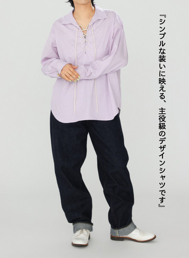 レースアップブラウス【CAPSULE COLLECTION】 詳細画像 Pink 12