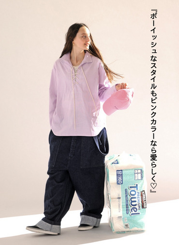 レースアップブラウス【CAPSULE COLLECTION】 詳細画像 Pink 4