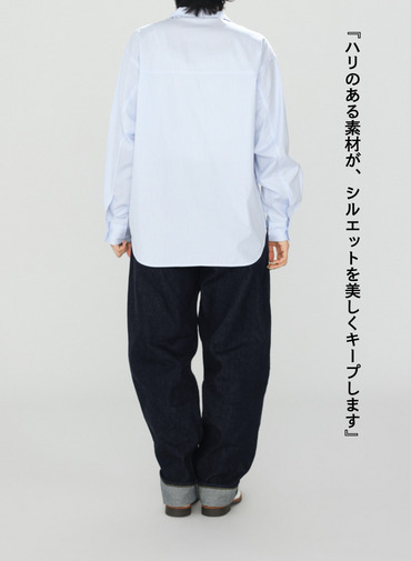 レースアップブラウス【CAPSULE COLLECTION】 詳細画像 Saxe Blue 12