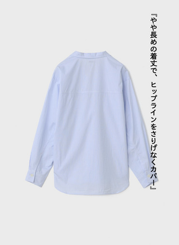 レースアップブラウス【CAPSULE COLLECTION】 詳細画像 Saxe Blue 7