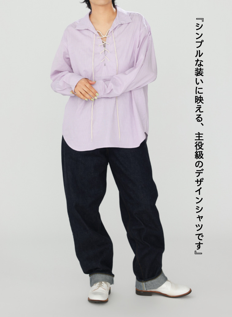 レースアップブラウス【CAPSULE COLLECTION】 詳細画像 Pink 12