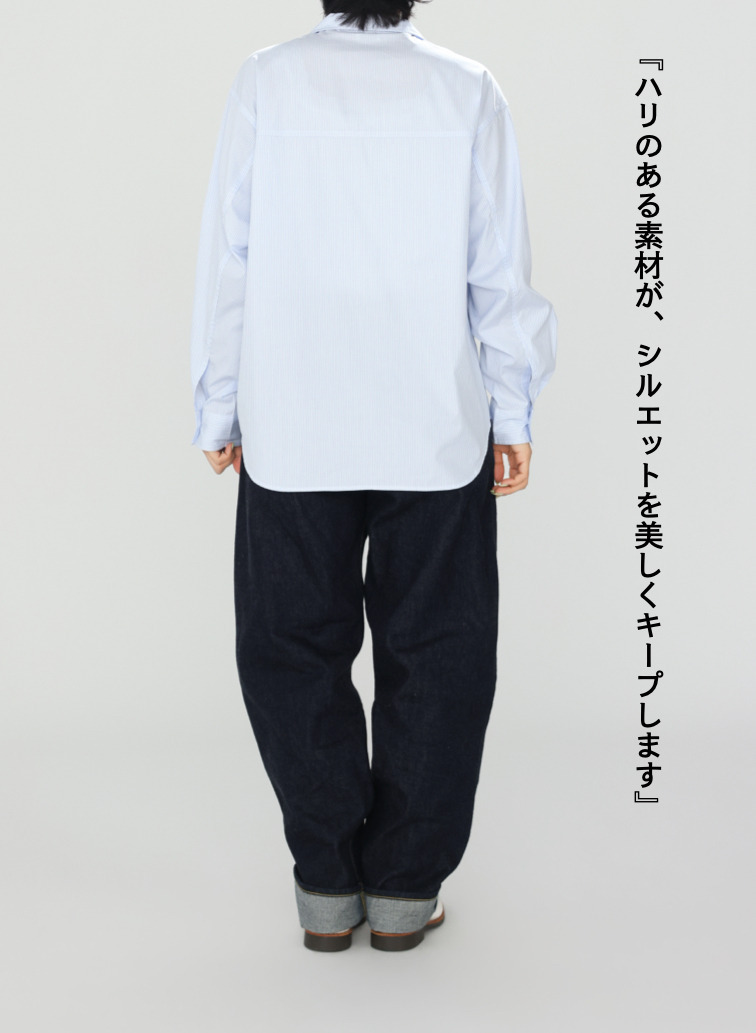 レースアップブラウス【CAPSULE COLLECTION】 詳細画像 Saxe Blue 12