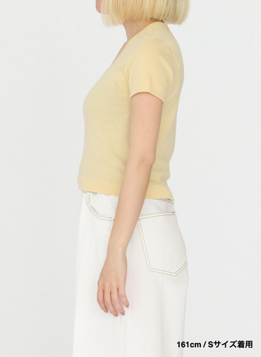 クロップドTシャツ「Jessica」 詳細画像 Yellow 12