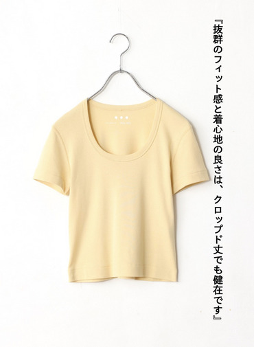 クロップドTシャツ「Jessica」 詳細画像 Yellow 7
