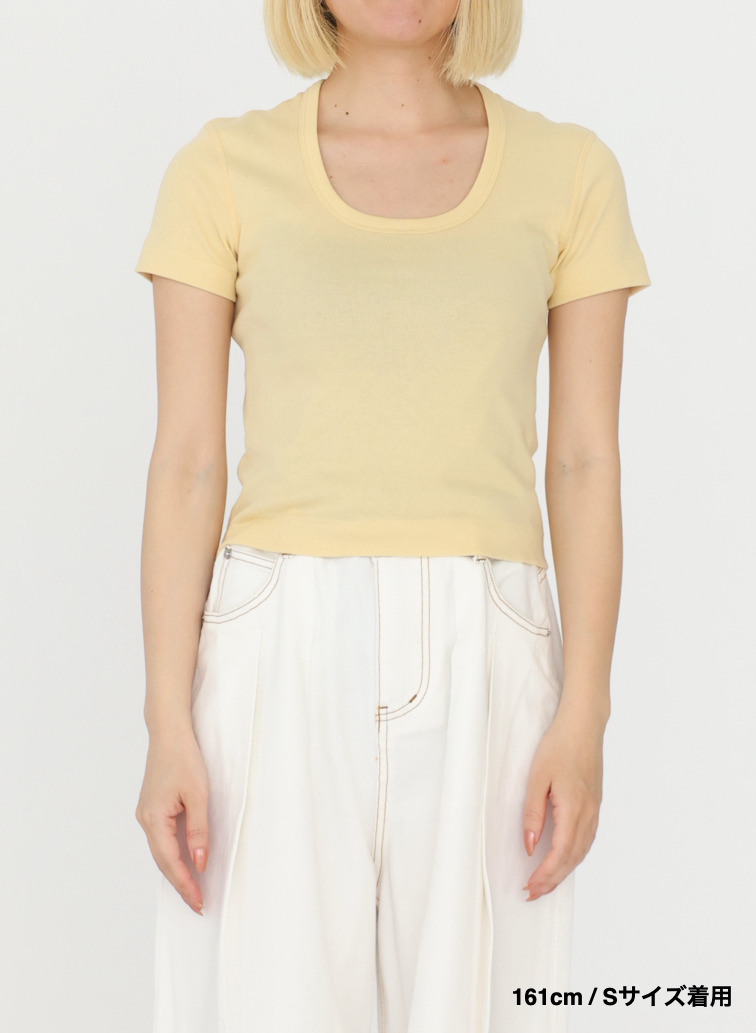 クロップドTシャツ「Jessica」 詳細画像 Yellow 11