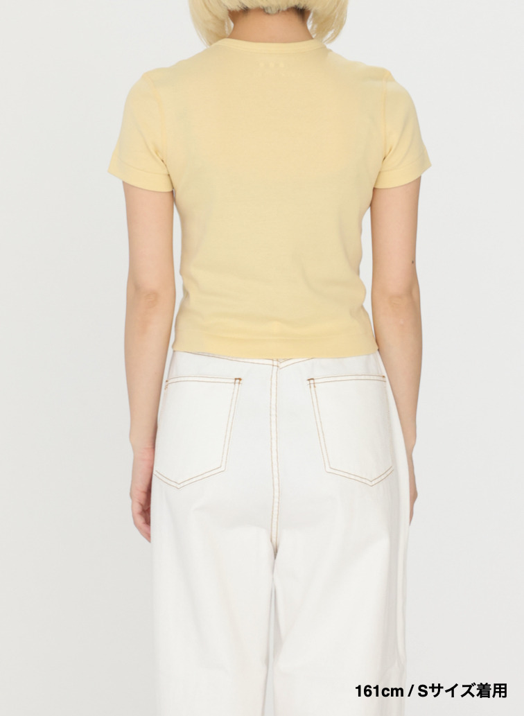 クロップドTシャツ「Jessica」 詳細画像 Yellow 13