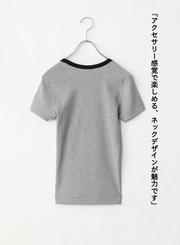 リンガーTシャツ「Jessica」 詳細画像 Gray 6