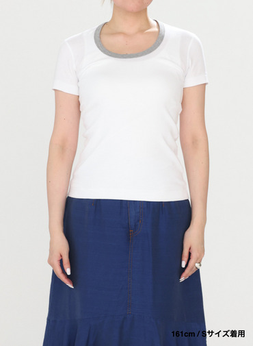 リンガーTシャツ「Jessica」 詳細画像 White  4