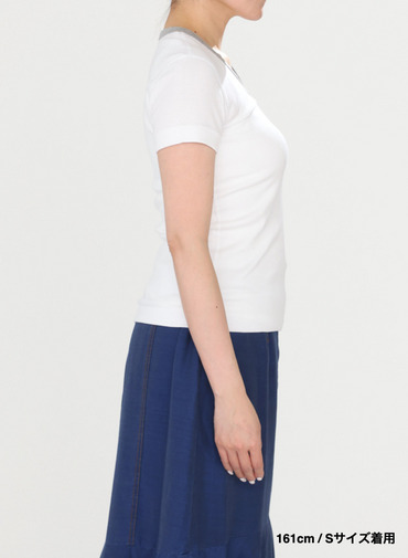 リンガーTシャツ「Jessica」 詳細画像 White  5