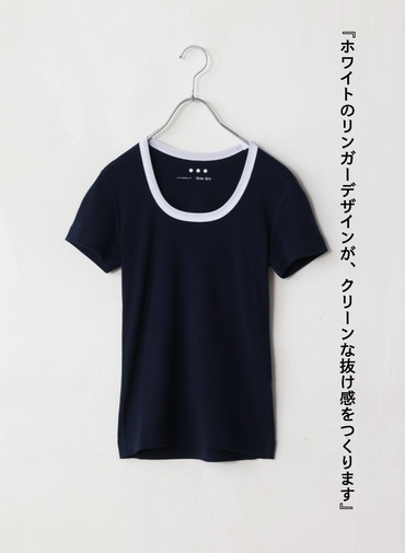 リンガーTシャツ「Jessica」 詳細画像 Navy 5