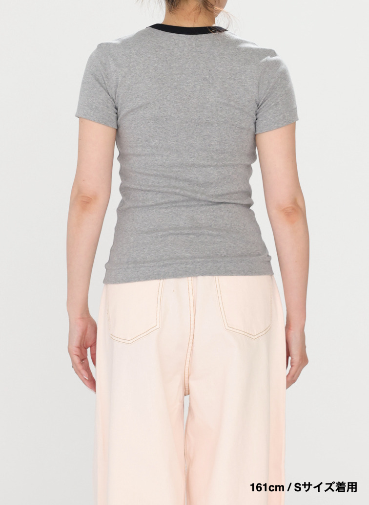 リンガーTシャツ「Jessica」 詳細画像 Gray 10