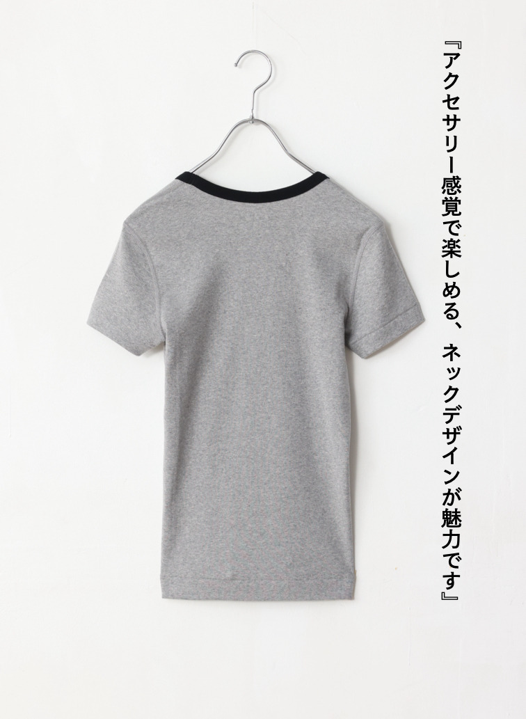 リンガーTシャツ「Jessica」 詳細画像 Gray 6