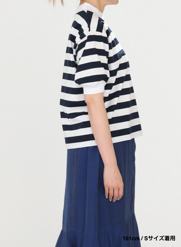 ビッグストライプ パフスリーブTシャツ 詳細画像 Navy 10