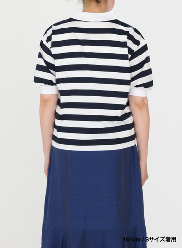 ビッグストライプ パフスリーブTシャツ 詳細画像 Navy 11