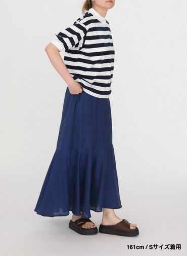 ビッグストライプ パフスリーブTシャツ 詳細画像 Navy 13