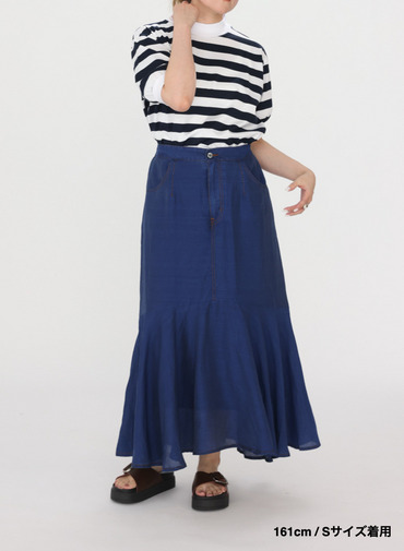 ビッグストライプ パフスリーブTシャツ 詳細画像 Navy 17