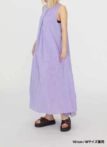 コットンリネン ドレス 詳細画像 Purple 12