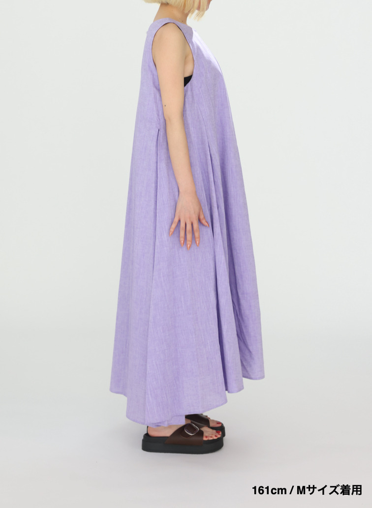 コットンリネン ドレス 詳細画像 Purple 10