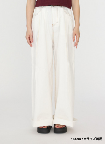 ティント デニムパンツ 詳細画像 White  6