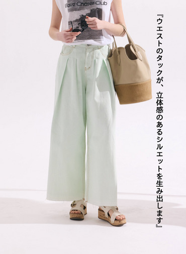 ティント デニムパンツ 詳細画像 Pale Green 1