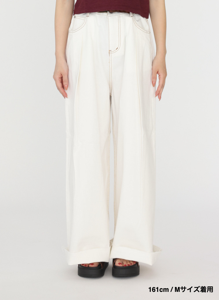 ティント デニムパンツ 詳細画像 White  6