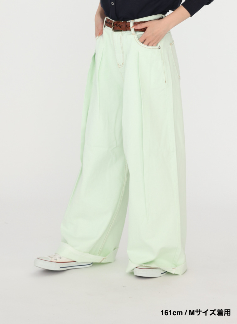 ティント デニムパンツ 詳細画像 Pale Green 10