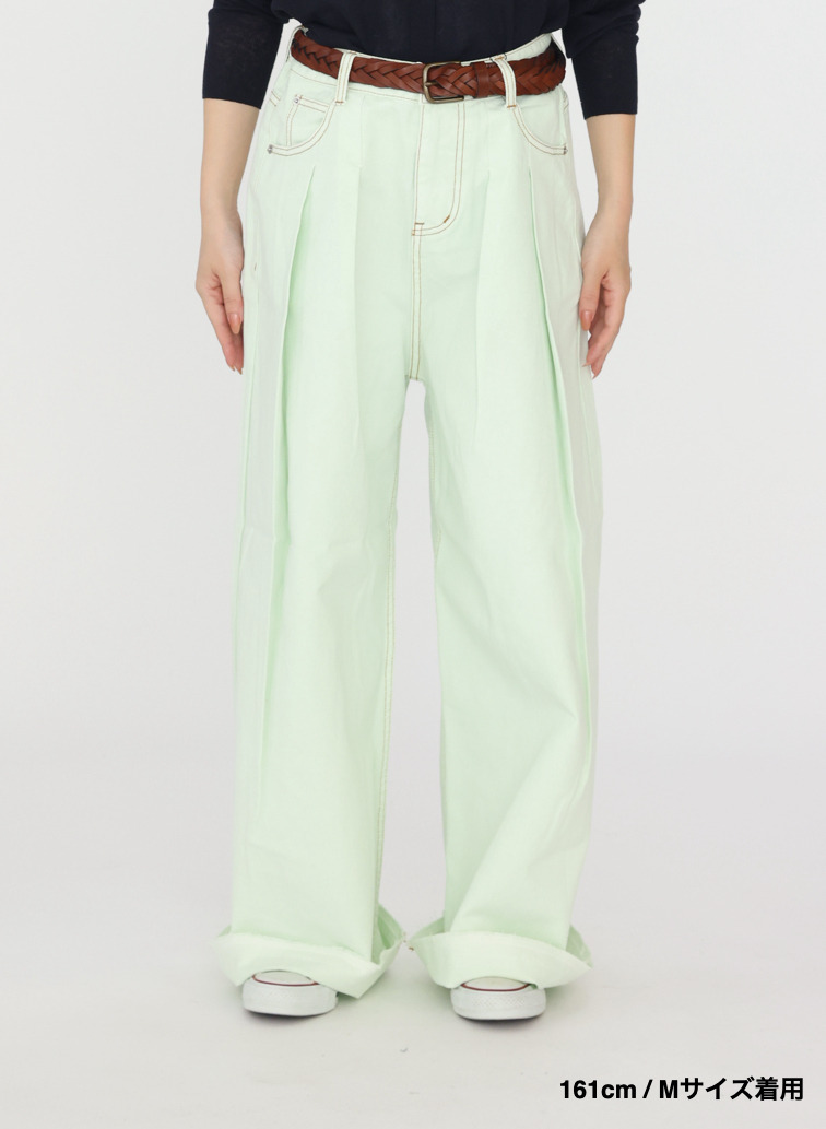 ティント デニムパンツ 詳細画像 Pale Green 7