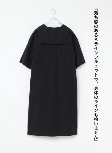 コットンリネンドレス 詳細画像 Black 7