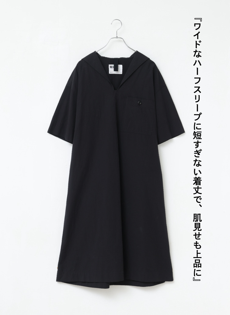 コットンリネンドレス 詳細画像 Black 6