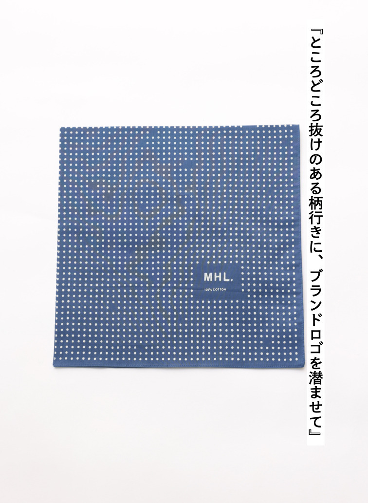 ドット柄スカーフ 詳細画像 Blue 1