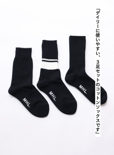パック入りソックス 詳細画像 Black 1
