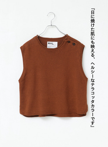 ニットベスト 詳細画像 Terra Cotta 6