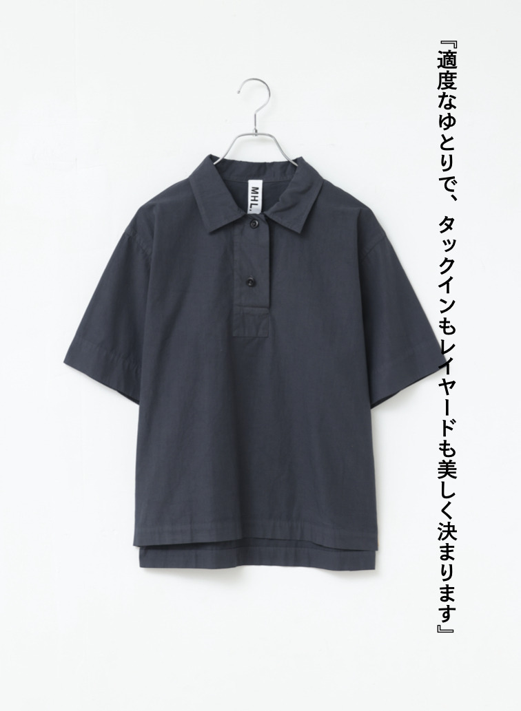 ポプリンシャツ 詳細画像 Dark Gray 3