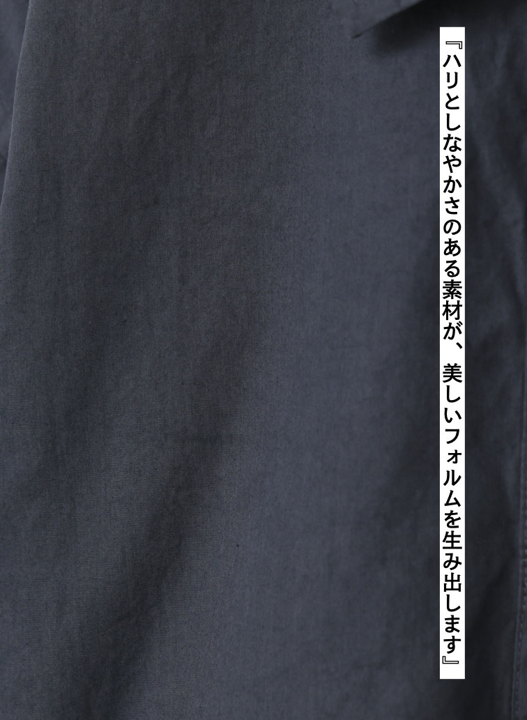 ポプリンシャツ 詳細画像 Dark Gray 5